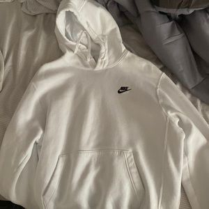 Medium white Nike hoodie. Never worn